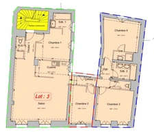 Renovated apartment with a view of Place de Bourse for sale, 5 rooms, BORDEAUX (33)