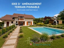 Superbe propriété familiale 5 pièces aux prestations soignées-Terrain 800m2 piscinable- AIX LES BAINS (73)