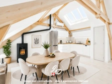 Appartement familial 5 pièces de 115 m² avec esprit maison au cœur d'Albens