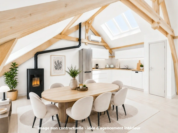 Appartement familial 5 pièces de 115 m² avec esprit maison au cœur d'Albens