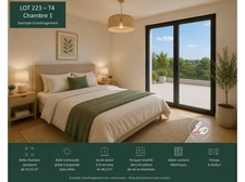 ENTRELACS (ALBENS) – APPARTEMENT T4 NEUF AVEC TERRASSE DE 46,60 M², GARAGE ET PARKING