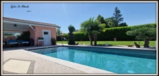 Detached, single-story house for sale, 146 m², 6 rooms, garage, swimming pool, 1250 m² plot, BOISSEY (01) near Pont de Vaux