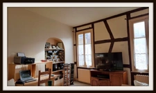 Maison de village 165 m² avec locaux commerciaux à vendre BAGE LE CHATEL (01) cour et appartement
