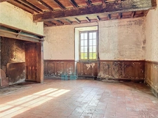Maison Gasconne et plusieurs dépendances, vue Pyrénées, 