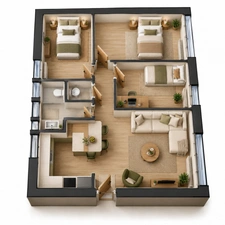 Maison 70m2 avec jardin clos de 271m2