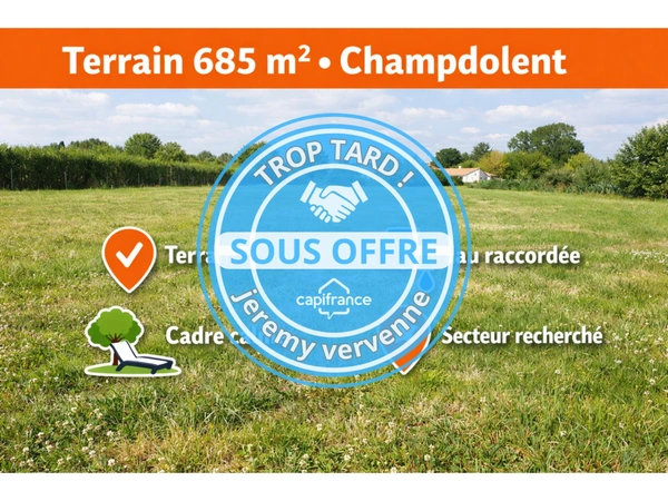 Terrain 685 m² – Champdolent – Environnement calme