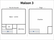 Ensemble immobilier avec 3 maisons sur 5 110 m² – Moragne 17430