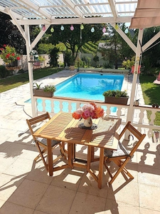 Stone house of 145 m² for sale, 6 rooms, BELLEVIGNE (16), 3/4 bedrooms plus swimming pool.