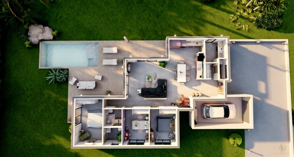 Dpt Corse (20), à vendre GHISONACCIA maison 119 m² avec piscine  terrain de 743 m² à 3 Km de la mer