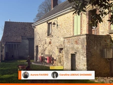 VENTE INTERACTIVE Authentique Logis du XVIe siècle grange de 200 m² parc verger de 4 000 m² Entre Mortagne-au-Perche et Le Mêle