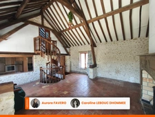 VENTE INTERACTIVE Authentique Logis du XVIe siècle grange de 200 m² parc verger de 4 000 m² Entre Mortagne-au-Perche et Le Mêle
