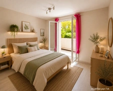 Appartement T3 73m2 - Terrasse plein sud - CALME et Lumière Le Beausset, var, provence, 