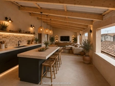 Maison de village moderne à personnaliser avec superbe terrasse rooftope 3 pièces, double garage, ROUSSET (13), sainte-victoire