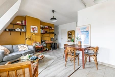 Appartement dernier étage, 2 pièces, Eglise des Batignolles
