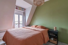 Appartement dernier étage, 2 pièces, Eglise des Batignolles