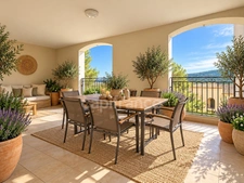 Domaine de Pont royal, BEL APPARTEMENT de 57 m2 1er étage avec ascenseur ,  deux chambres, terrasse vue dégagée, piscine en résidence.