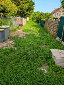vert le petit Hangar avec parking terrain 374m²