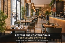 A VENDRE RESTAURANT LA ROCHELLE (17) MARCHE, Belles prestations, affaire clés en mains, FORT VOLUME D'AFFAIRE