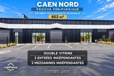 Local d’activité 852 m² sous garantie décennale – Caen Nord, proche périphérique et transports – Toiture neuve (2026)