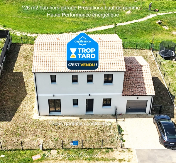 Maison 126 m² sous garantie à Nouaillé-Maupertuis – DPE A, prestations haut de gamme, proche Poitiers CHU