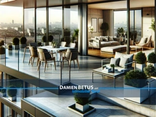 Appartement à vendre 5 pièces SAINT NAZAIRE (44), dernier étage, très grande terrasse panoramique