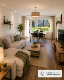 Appartement T5 rénové – 83,85 m² – 4 chambres – Rennes Sud
