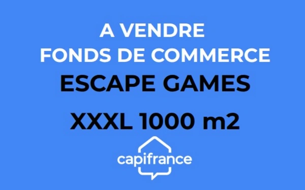 GARD (30) NIMES (30000) Fonds de commerce à vendre salle de 1000 m2 espace de LOISIR, ESCAPE GAME, BAR, BILLARD. 