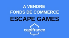 GARD (30) Nîmes (30000) en centre ville à vendre fonds de commerce ESCAPE GAME 260 000 € de Chiffre d'affaires.  