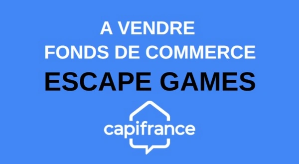 GARD (30) Nîmes (30000) en centre ville à vendre fonds de commerce ESCAPE GAME 260 000 € de Chiffre d'affaires.  