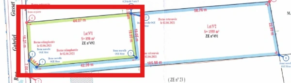 Terrain à vendre de 850,00 m² CHEMILLY SUR YONNE (89)
