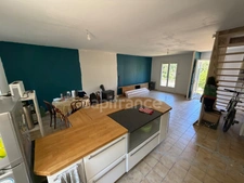 MAISON DE 110 M2, TERRAIN CLOS ET ARBORÉ 1000 M2, 4 CHAMBRES, 1 BUREAU, TOUT-À-L'ÉGOUT, FIBRE OPTIQUE, TF 615€, DOUBLE VITRAGE PVC + VR ÉLECTRIQUE + MOUSTIQUAIRES