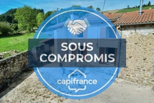 MAISON 100 M2, 2095 M2 DE TERRAIN DONT 1685 M2 À BATIR, 2 CHAMBRES, 1 BUREAU, DÉPENDANCES DE 45 M2, CHARPENTE/COUVERTURE OK, TOUT-À-L'ÉGOUT, DOUBLE VITRAGE PVC ET BOIS, TF 498€