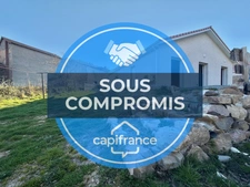 MAISON DE PLAIN-PIED DE 90 M2, TERRAIN 1000 M2, 3 CHAMBRES, GARAGE, CONSTRUCTION 2024, CLIM RÉVERSIBLE, DOUBLE VITRAGE PVC + VOLETS ROULANTS ÉLECTRIQUES, TOUT-À-L'ÉGOUT, FIBRE OPTIQUE, CELLIER
