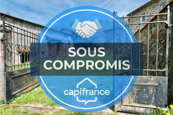 MAISON MITOYENNE ENTIÈREMENT À RÉNOVER DE 115 M2, TERRAIN DE 2 673 M2, 3 CHAMBRES, 220 M2 DE DÉPENDANCES, GROS TRAVAUX À PRÉVOIR, SOURCE, TF 241€