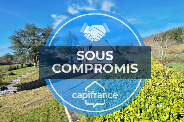 MAISON SUR SOUS-SOL DE 185 M2, À RÉNOVER, TERRAIN DE 1 764 M2, 5 CHAMBRES, VUE REMARQUABLE, 2 GARAGES, HAMEAU PAISIBLE, SOURCE, BEAU POTENTIEL