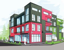 BÂTIMENT DE 420 M2, BUREAUX, 2 GARAGES DE 60 ET 80 M2, CRÉATION PLUSIEURS HABITATIONS, COUR, STATIONNEMENT