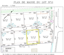 Terrain viabilisé en lotissement
