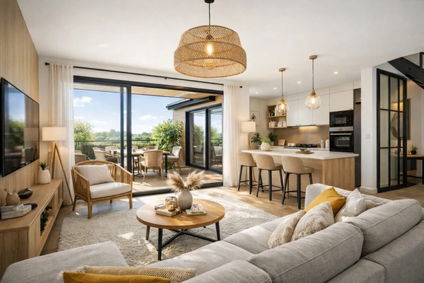 Appartement d’exception - T5 en Duplex de 109,69 m² - terrasses et jardin en étage 