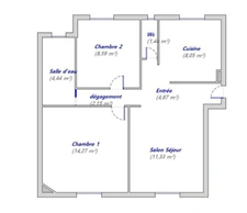 T3 55 m² meublé – Gare Nord – Idéal investisseur 
