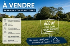 CLOHARS FOUESNANT (29) - Terrain 600 m² – Viabilisé, libre constructeur, au calme