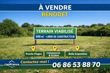 BENODET (29) – Terrain constructible de 500 m², proche commerces et plages