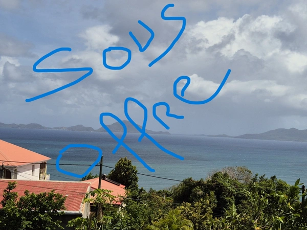 Pépites du mois. Deux Appartements plus terrain 800 m², vue panoramique vers les Saintes, à vendre 3 pièces TROIS RIVIERES (971)