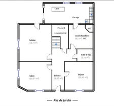 SAINT-NAZAIRE Centre/Plage — Maison 155 m² (225 m² utiles) Potentiel Colocation 5-6 Ch. ou Familiale — Jardin Clos 