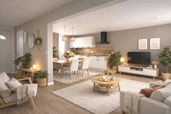 Saint-Nazaire – Plage à vélo 7min & Parc Paysager : Votre maison 3 chambres, rénovée avec DPE C !