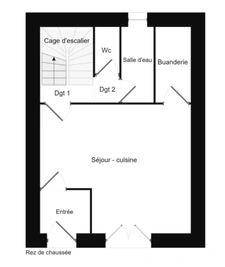 Maison de village en pierre mitoyenne à vendre à Ruffieux, d'env.65 m2 habitable, 1h de Genève, 45 minutes d’Annecy et 30 minutes d’Aix-les-Bains