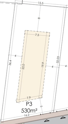 Terrain viabilisé de 530 m² à vendre  DOURDAN (91)