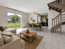 Maison 88 m2, 3 chambres, garage et jardin