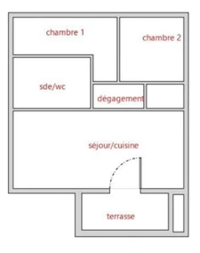 Appartement à vendre 3 pièces   13010 Marseille