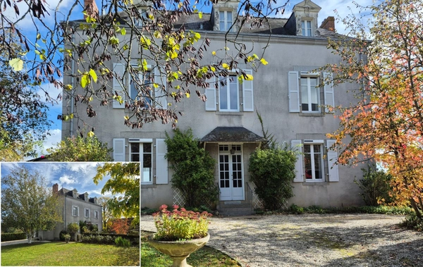 Maison de maitre avec jardin et dépendance, double garage à Saint-Jean-sur-Mayenne (53)
