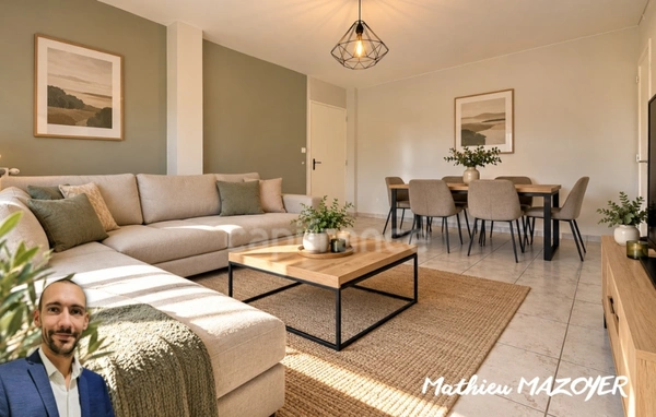 Appartement T4 67 m² – 3 chambres – Balcon – Cave – Chalon-sur-Saône